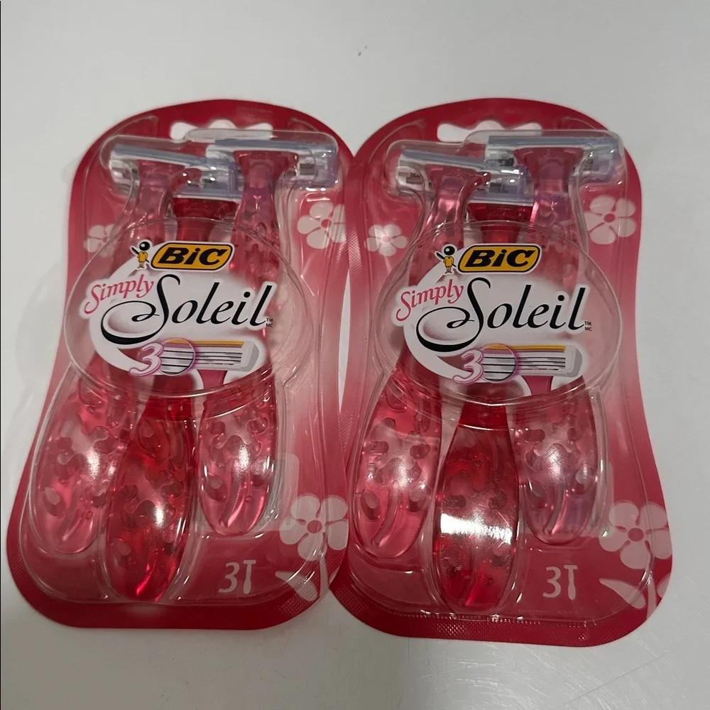 Women’s Bic Simply Soleil Disposable Razors 2 pack 3 razors each pack